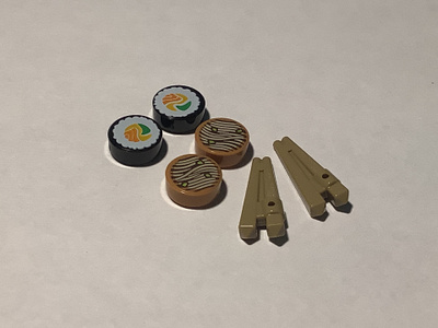 Lego Friends sushia, nuudelia ja syömäpuikot