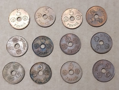 5 penniä 1941 - 12 kpl