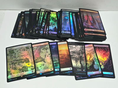 MTG - 88kpl Foil Full Art Basic landeja