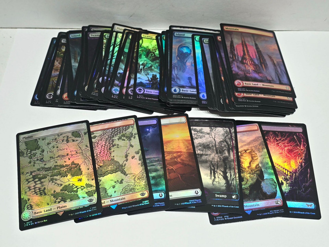MTG - 88kpl Foil Full Art Basic landeja
