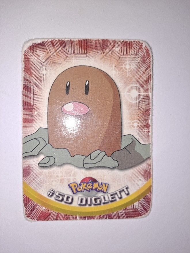 Pokemon Topps keräilykortti #50 Diglett