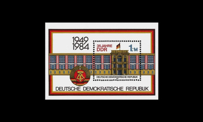 DDR 2890BL77 ** DDR 35 vuotta (1984)