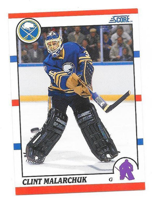 1990-91 Score #289 Clint Malarchuk Buffalo Sabres MV