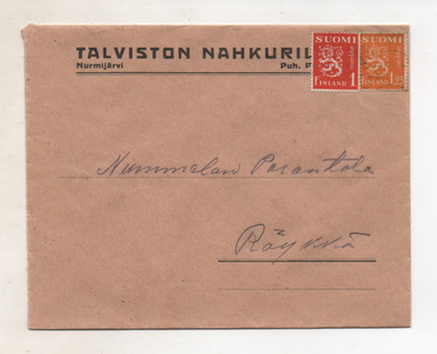 Firmakuori  m30 merkki. Talviston nahkuriliike nurmijärvi
