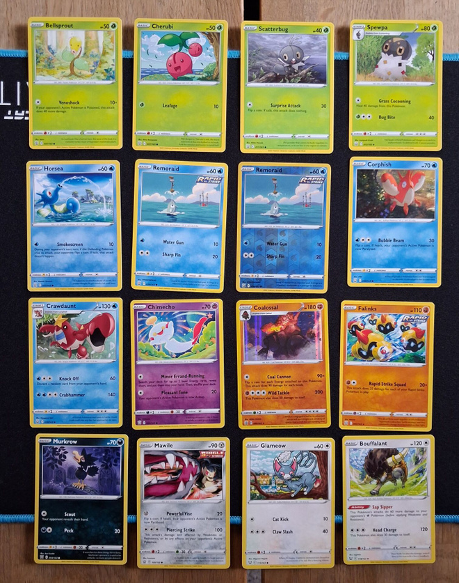 Pokemon kortit 16kpl (#36 Battle Styles)