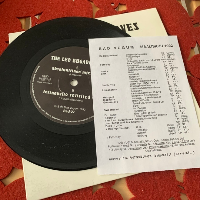 THE LEO BUGARILOVES: Absoluuttinen mies *FIN 1992