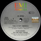 DAVID BOWIE  ::  THIS IS NOT AMERICA :: VINYYLI MAXI 12"1985 - pikkukuva 3
