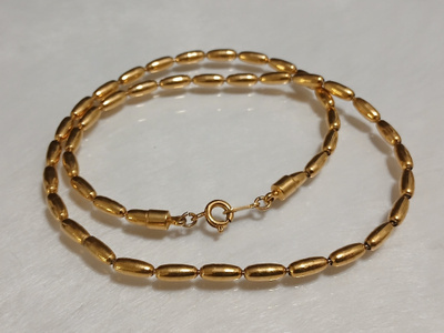 Vintage Gold plated oliivi kaulakoru