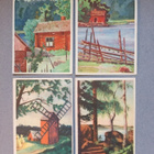 Maalaisidyllit 4kpl 1940 luvulta - pikkukuva 1