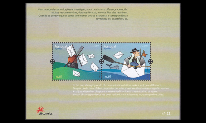 Azorit 543-4BL36 ** Europa kirje (2008)