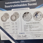 VANHA Setti Suuriruhtinaiden Suomi Hopearahat ym UPEA - pikkukuva 2