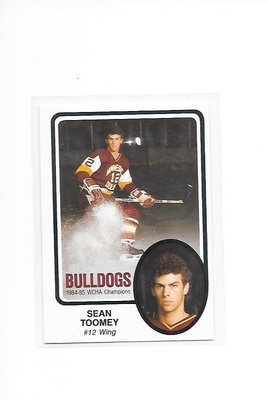 1985-86 Minnesota Duluth Bulldogs #24 Sean Toomey ex- Ässät