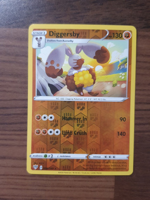 Pokemon Diggersby 097/189 Reverse holo rare