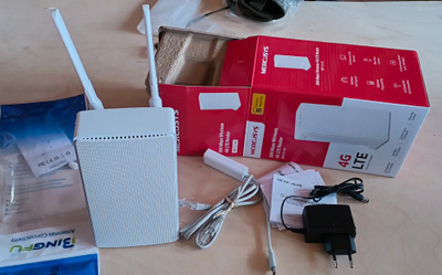 Mercusys MB110-4G LTE Router - 4G reititin tarvikkeineen