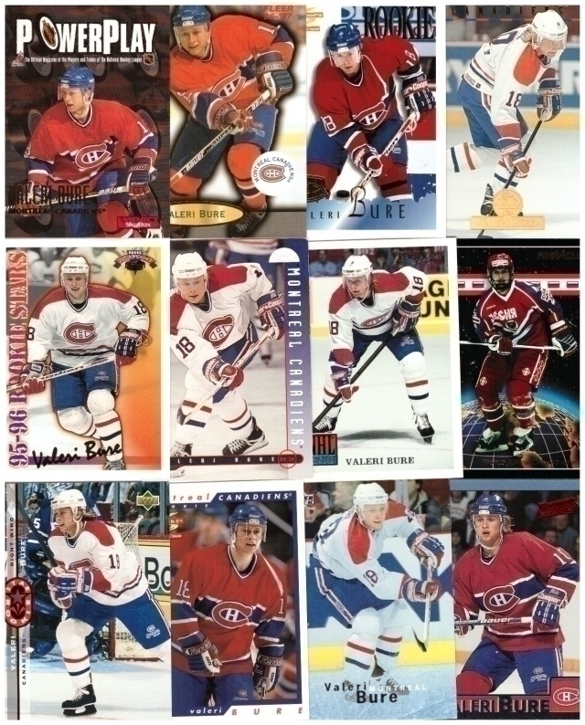12 x VALERI BURE: Montreal Canadiens