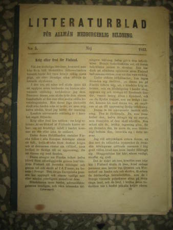 Sanomalehti: Litteraturblad n:o 5 , 1863