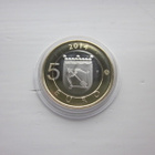 Suomi 5 eur, Maakuntien eläimet, Savo, kuikka, v. 2014, unc - pikkukuva 1