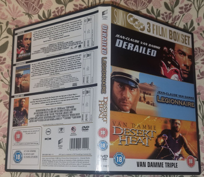 DVD Van Damme 3dvd UK