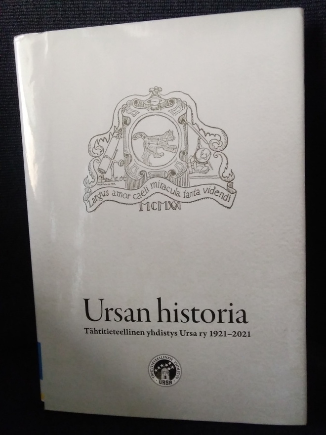 Ursan Historia -tähtitieteellinen yhdistys Ursa 1921-2021-