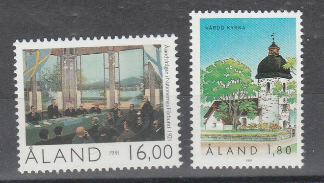 Ahvenanmaa v 1991, Erä. Postituore.