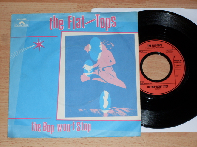 7" FLAT-TOPS  The Bop Won't Stop - single -81 rockabilly EX-