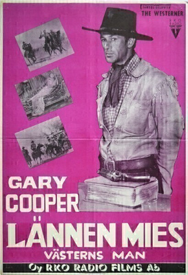 Elokuvajuliste: Lännen mies (Gary Cooper)