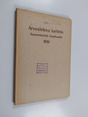 Arvosteleva luettelo suomenkielistä kirjallisuutta 1919