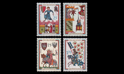 Liechtenstein 433-6 ** Muistolaulajia (1963)