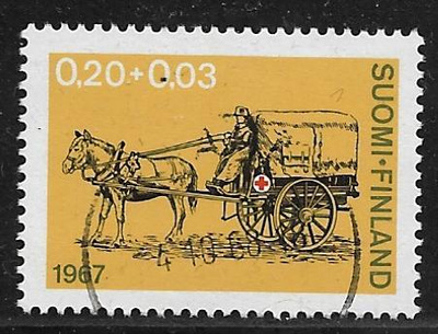 Punainen risti 1967 0,20+0,03mk (LAPE 630) O