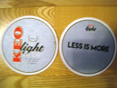 Kyproslainen tuopinalunen Keo light beer