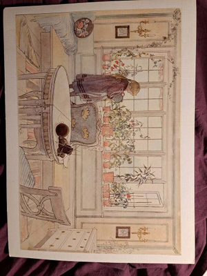 Taidejuliste Carl Larsson : Kukkaikkuna