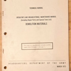 US ARMY DEMOLITION MATERIALS - pikkukuva 1