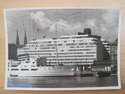 VANHA Postikortti Helsinki Laiva Aallotar 1955