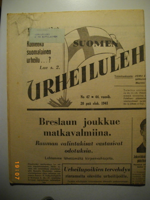 Suomen Urheilulehti Nro 47/1941 (15.3)