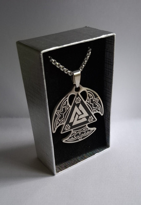 Viikinki Valknut Amuletti / Stainless Steel