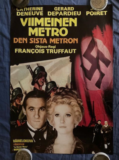 Truffaut: Viimeinen metro. Elokuvajuliste.