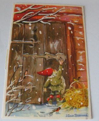 Stina Broome joulukotti 1955 kulkenut