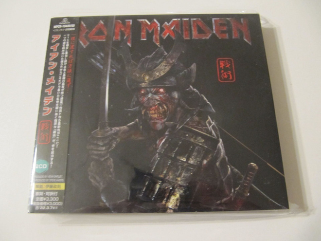 Iron Maiden  Senjutsu Japanilainen 2 * CD OBI + Tarra
