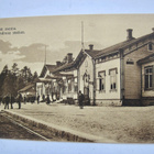 VANHA Postikortti Antrea Rautatie Asema Juna 1920-l - pikkukuva 1