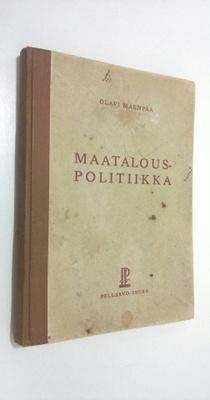 Olavi Mäenpää : Maatalouspolitiikka