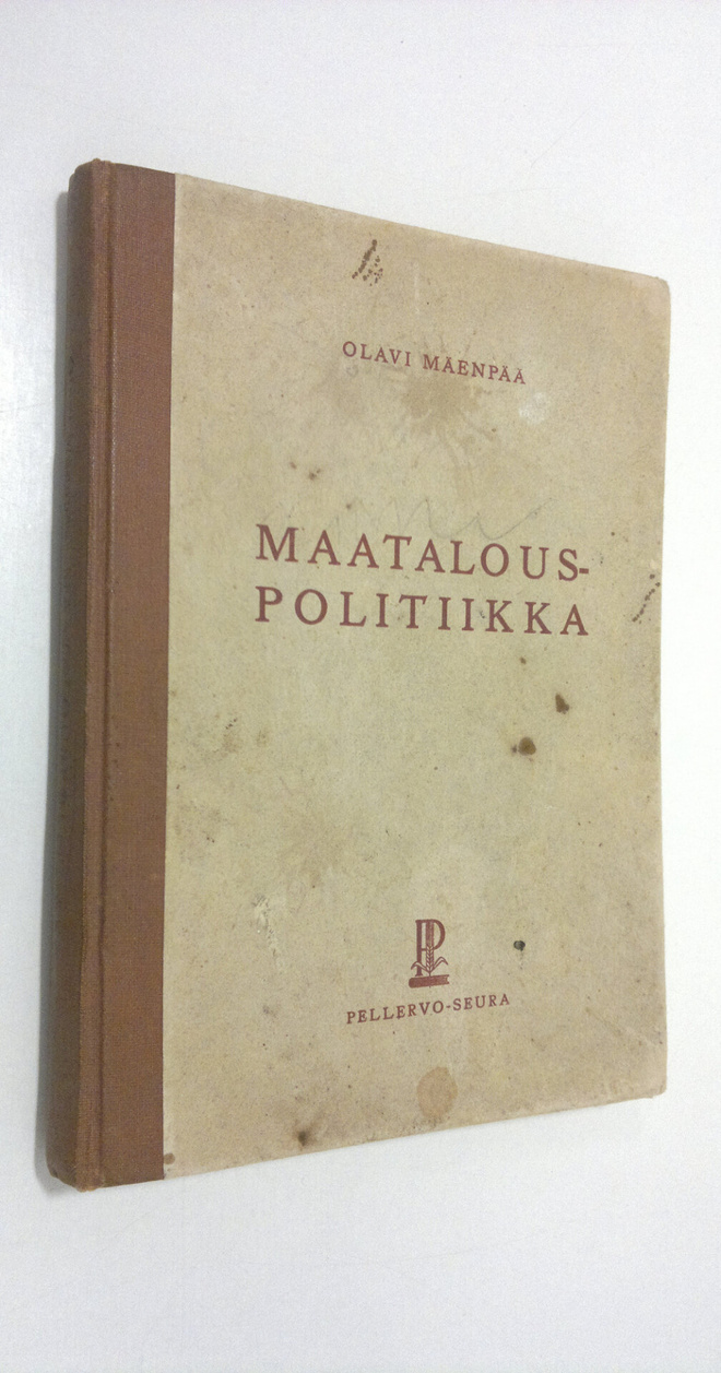 Olavi Mäenpää : Maatalouspolitiikka