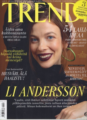 TRENDI n:o 10 2021 Li Andersson. Aino Mättö. Laura. Reunamo.