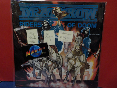 DEATHROW - RIDERS OF DOOM GER -86 EX-/EX+ LP