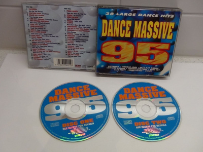 DANCE MASSIVE 95 ,38 LARGE DANCE HITS, BOXI 2 cd