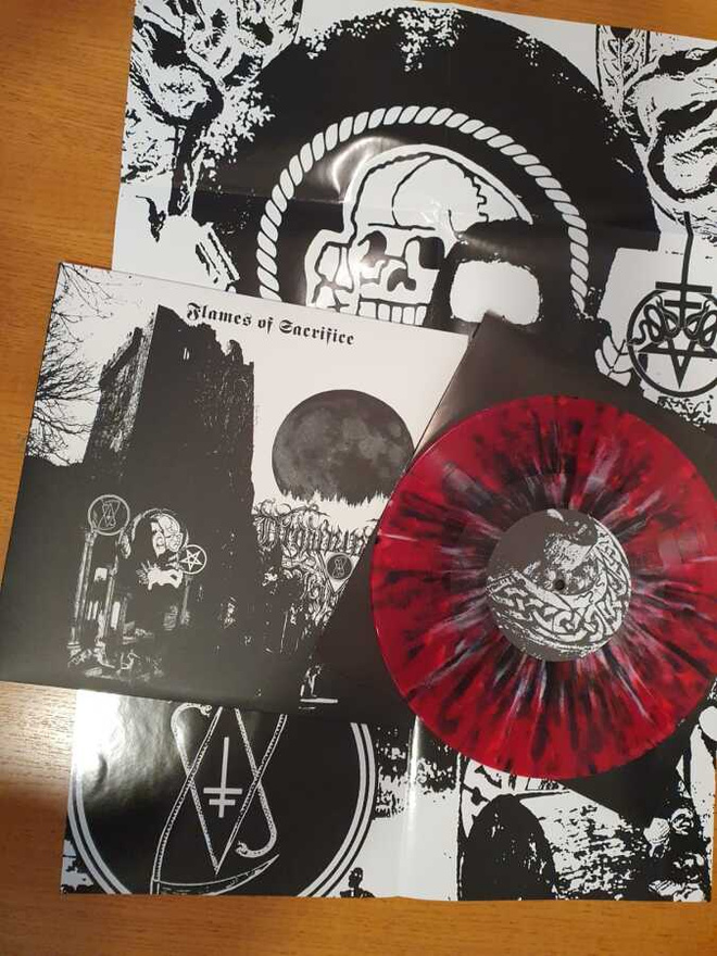 Drowning The Light – Flames of Sacrifice (LP, punainen splat
