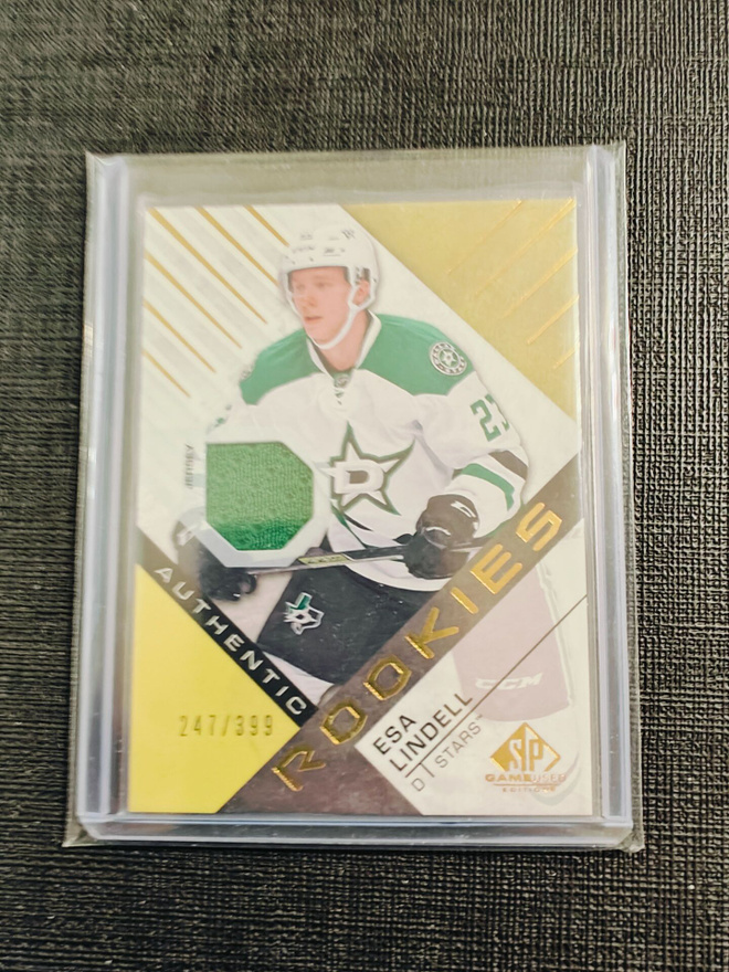 Esa Lindell - 16-17 SP Game-Used Rookies Jersey /399