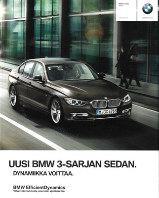 2011 BMW 3-sarja PRESTIGE esite - KUIN UUSI - 80 sivua