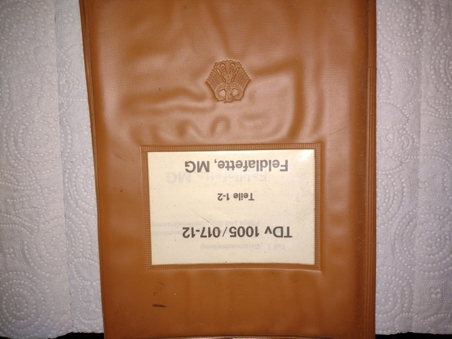 Ohjekirja MG-3 Konekiväärin jalustaan