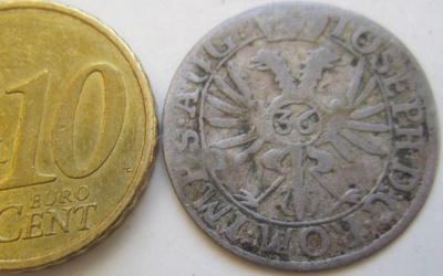Saksa Bremen 2 Grote 1709 Hopeaa