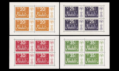 Ruotsi 866-9BL2-5 ** Postimerkkinäyttely Stockholmia (1974)